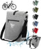 MIVELO 3-in-1 Fietstas - Bagagedragertas Rugzak Schoudertas - 25 L 100% Waterdicht - Grijs