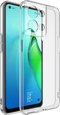 Lunso - Geschikt voor Oppo Reno 8 - TPU Backcover hoes - Transparant