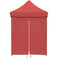 vidaXL - Partytent - inklapbaar - pop-up - met - 4 - zijwanden - bordeauxrood