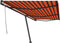 vidaXL - Luifel - vrijstaand - handmatig - uittrekbaar - 600x350 - cm - oranje - bruin