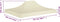 vidaXL - Partytentdak - 270 - g/m² - 4,5x3 - m - crèmekleurig