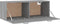 vidaXL - Wandkast - 100x36,5x35 - cm - bewerkt - hout - grijs - sonoma - eikenkleurig
