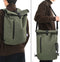 vidaXL - Fietstas - voor - Bagagedrager - 20 - L - Olijf - Groen - 31x13x58 - cm