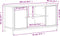 vidaXL - Tv-meubel - 100x40x50 - cm - bewerkt - hout - sonoma - eikenkleurig