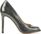 Lodi Wolis-te - Dames Pumps - Leer - Slangenprint - Blokhak 10 cm - Lood - Maat 37