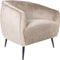 PTMD Vinn Velvet Fauteuil - 67 x 78 x 72 cm - Metaal/Fluweel - Beige