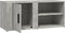 vidaXL - Tv-meubel - 80x31,5x36 - cm - bewerkt - hout - betongrijs