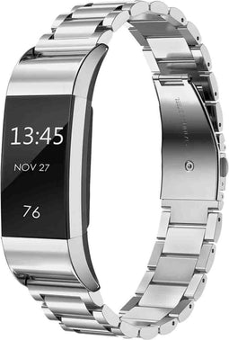 imoshion Bandje met Horlogeband inkorter - Geschikt voor Fitbit Charge 2 - imoshion Stalen band zonder installatiehulp - Zilver