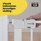 Safety 1st Auto Close Traphekje - 73 t/m 80 cm - Uitbreidbaar - Klembevestiging - Metal White