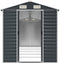 vidaXL - Tuinschuur - 191x555x198 - cm - gegalvaniseerd - staal - antracietkleurig