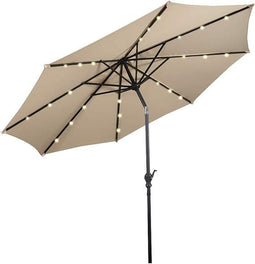 Coast Parasol - Ø270 cm - LED-verlichting - Beige