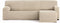 Hoes voor chaise longue met korte armleuning links Eysa TROYA Wit 170 x 110 x 310 cm
