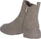 POSH by Poelman Lot - Dames Chelsea Laarzen - Elastieken inzet en ritssluiting - Beige