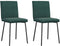 vidaXL - Eetkamerstoelen - 2 - st - fluweel - donkergroen