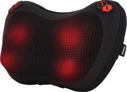 Niceey Shiatsu Massagekussen Nek en Rug - Nekmassage Apparaat - Infrarood Massageapparaat - Massage Kussen - 4 Massageknoppen - Zwart
