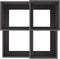 vidaXL - Tuinbak - 80x80x60 - cm - Zwart - Staal