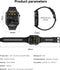 Valante Ultrax Smartwatch - Smartwatch Heren - Groen - 44 mm - Stappenteller - Hartslagmeter - Saturatiemeter - Bellen via Bluetooth