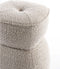 Light & Living Poef Leyla - Beige - Ø40cm - Modern