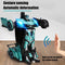 MEWAU 1:12 RC transformerende auto/robot - 2 in 1 afstand bestuurbare auto - gebaar waarneming - blauw