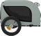 vidaXL - Hondenfietstrailer - oxford - stof - en - ijzer - grijs - en - zwart