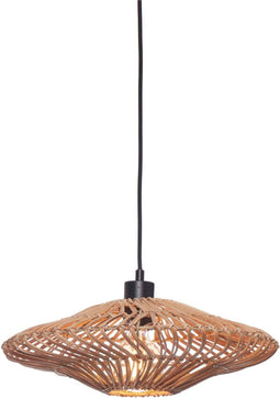 GOOD&MOJO Hanglamp Zanzibar - Rotan - Ø40x12cm - Modern - Hanglampen Eetkamer, Slaapkamer, Woonkamer