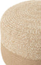 J-Line poef Miami Streep Outdoor - polyester - naturel/wit
