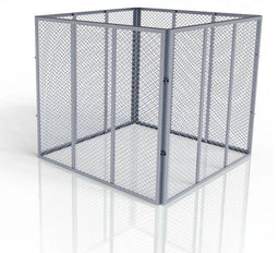 Juskys Compostbak - Metalen Tuincompostbak - 450L - Zilver