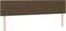 vidaXL - Hoofdborden - 2 - st - 100x5x78/88 - cm - stof - donkerbruin