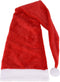 Kerstman muts - Lange Kerstmuts - Verkleedhoofddeksel - Extra Lang 125cm - Rood Wit