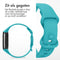 imoshion Siliconen bandje - Geschikt voor Fitbit Charge 6, Charge 5 - Turquoise - S