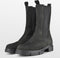 PS Poelman Lynn - Dames Chelsea Enkellaarzen - Nubuck leer met elastiek - Zwart - Maat 41