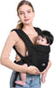 Deryan Ergonomische Draagzak - 4-in-1 Buikdrager - Comfortabel en ademend - Zwart