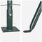 vidaXL - Hekpalen - met - Basisplaten - 7 - stuks - Ø32mm - 78,5cm - Gegalvaniseerd - Staal
