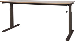 Schaffenburg Verstelbaar Bureau - Slinger 160x80 logan - zwart frame