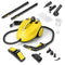 Coast Multifunctionele Stoomreiniger - 2000W - 5 Bar - 1.8L - 13 Accessoires - Geel - 37 x 26 x 25 cm