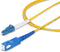 Startech.com SPSMLCSC-OS2-5M - Glasvezel Kabel - LC naar SC (UPC) OS2 Single Mode Simplex 5m 40G/100G Laser Optimized Geel