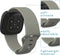 iMoshion Siliconen bandje Multipack voor Fitbit Versa 4 / 3 / Sense (2) - Zwart / Grijs / Rood