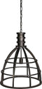 PTMD Denver zwarte plafondlamp maat in cm: 145 x 4 x 120 - Zwart - Zwart