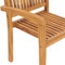 vidaXL - Tuinstoelen - stapelbaar - 2 - st - massief - teakhout