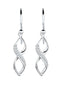 Elli Infinity - Dames Oorhangers - 925 Sterling Zilver - Kristallen
