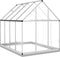 vidaXL - Tuinkas - met - basisframe - 224x169x202 - cm - aluminium - zilverkleurig