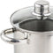 Haushalt RVS Aspergepan met Glazen Deksel - 21 cm - 4 Liter