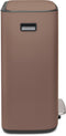 Brabantia Bo Prullenbak - 2 x 30 liter - Afvalscheiding - Satin Taupe (2 stuks)