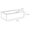 Differnz Force - Fonteinset - Keramiek - Kraan recht mat goud - 40 x 22 x 11.5 cm
