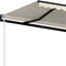 vidaXL - Luifel - automatisch - uittrekbaar - 500x300 - cm - crèmekleurig