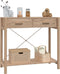 vidaXL - Wandtafel - 82x38x75 - cm - bewerkt - hout