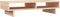 vidaXL - Monitorstandaard - 100x27x14 - cm - massief - grenenhout - grijs