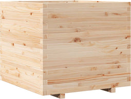 vidaXL - Plantenbak - 80x80x72 - cm - massief - grenenhout
