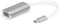 Assmann DA-70837 - USB-C naar VGA adapter - Plug-en-play - Wit Zilver