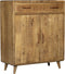Kabinet kast industrieel - Kabinet kast Sara - Vakkenkast mangohout 100 cm